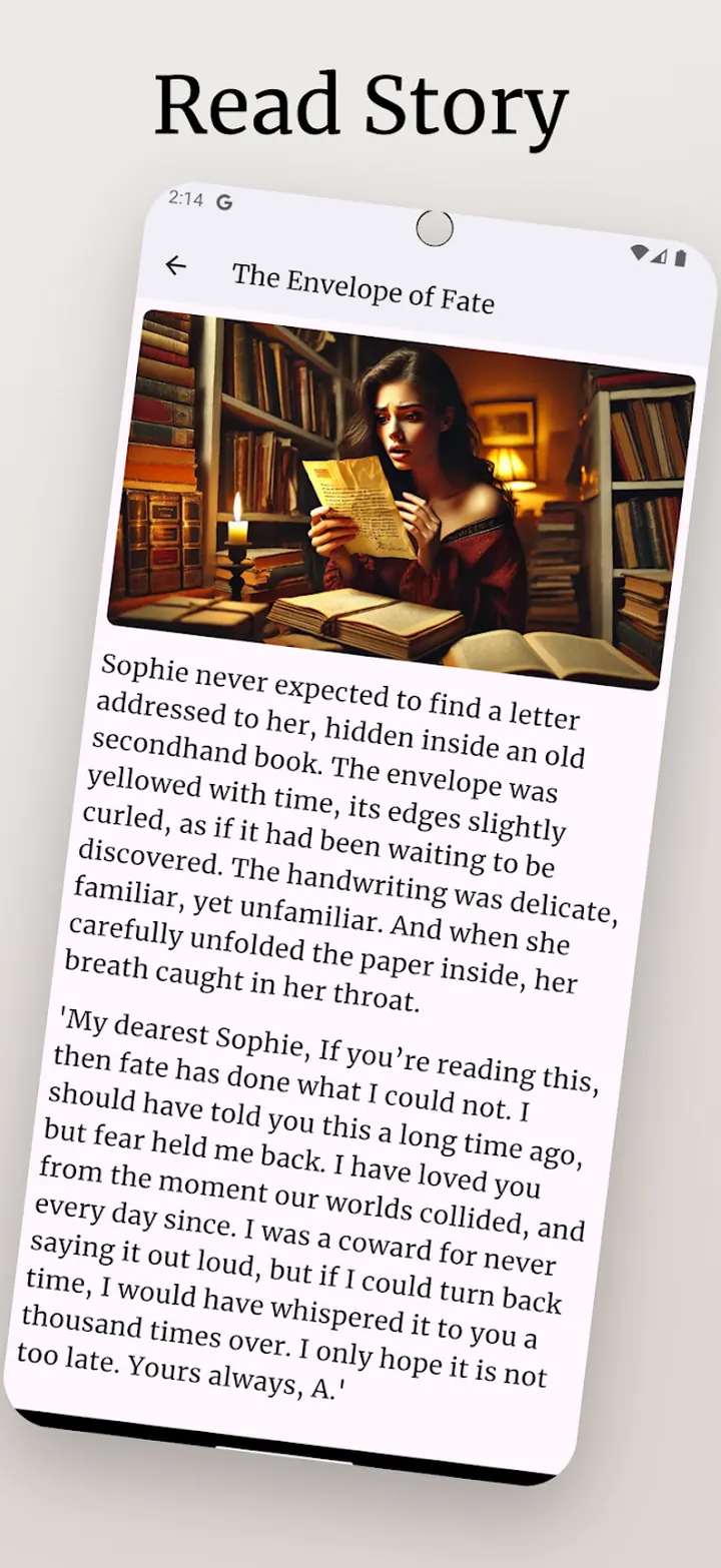Reading 'The Envelope of Fate' in FlipFiction